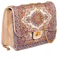 Torebki damskie - Torebka Damska Mała Na Ramię Crossbody Łańcuszek Ekoskóra Orientalne Wzory - miniaturka - grafika 1