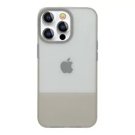 Etui i futerały do telefonów - Kingxbar Plain Series etui pokrowiec do iPhone 13 Pro silikonowa obudowa szary - miniaturka - grafika 1