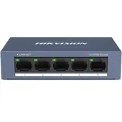 Pozostałe akcesoria sieciowe - Hikvision Pro Series DS-3E0105-O łącza sieciowe Nie zarządzany Fast Ethernet (10/100) Szary DS-3E0105-O DS-3E0105-O - miniaturka - grafika 1