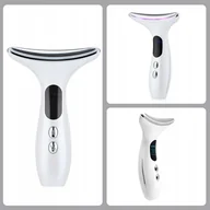 Masażery - MASAżER TWARZY EMS PRZENOśNY 3 KOLORY ŚWIATłA UNOSZENIE OWALU TWARZY I SZYI - miniaturka - grafika 1