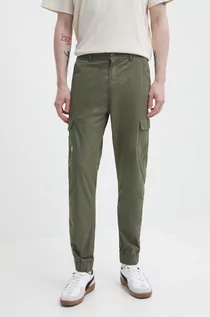 Spodnie męskie - Quiksilver spodnie męskie kolor zielony - grafika 1