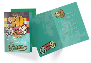 Karnet Urodziny 30 - Kukartka - Kartki okolicznościowe i zaproszenia - miniaturka - grafika 1