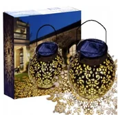 Lampy ogrodowe - Latarenka Solarna Ażurowa Lampion Marokański LED - miniaturka - grafika 1