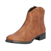 Botki damskie - Rieker Damskie botki 73467, brązowe, rozmiar 38 EU, brązowy, 38 EU - miniaturka - grafika 1