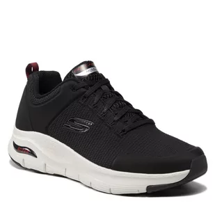 SKECHERS Sneakersy Titan 232200/BKW Black/White - Sneakersy damskie - miniaturka - grafika 1