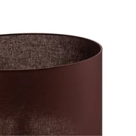 Oprawy, klosze i abażury - Duolla Klosz lampy Roller, brązowy Ø 50 cm wysokość 30 cm - miniaturka - grafika 1