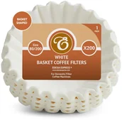 Pozostałe akcesoria kuchenne - Edesia - Filtry papierowe z płaskim dnem białe 200 sztuk - miniaturka - grafika 1