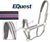 Kantary dla koni - EQUEST Kantar DUAL PLUS pinky - miniaturka - grafika 1