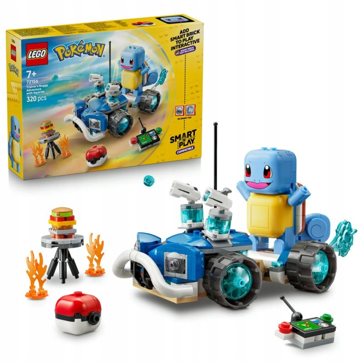 LEGO Pokémon SMART Play 72156 Squirtle pojazd terenowy zestaw klocków