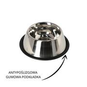 Miski dla psów - Dingo Miska Metalowa Na Gumie Dla Spaniela 0,9l - miniaturka - grafika 1