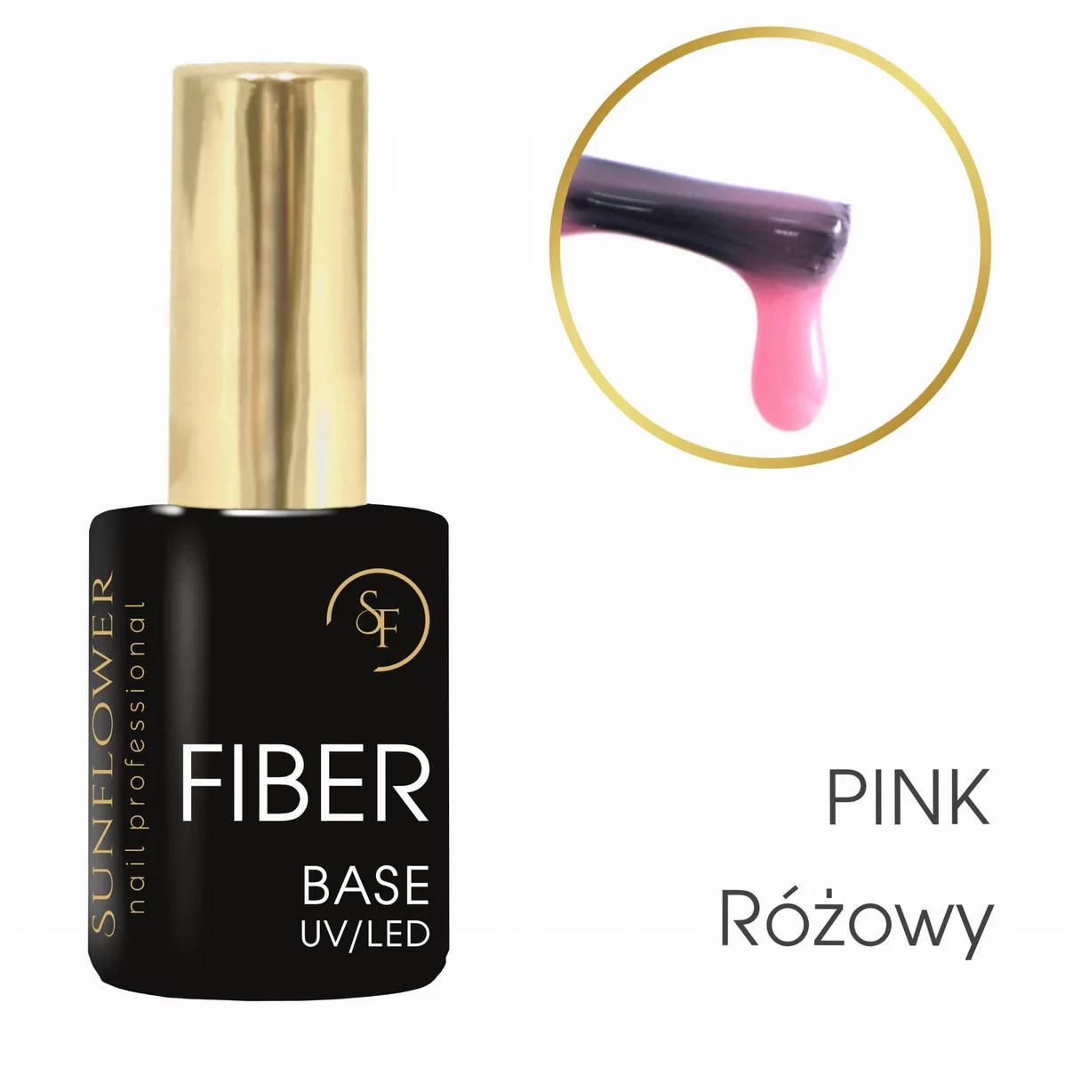 Baza Budująca Nylonowa Fiber Base UV/Led Pink