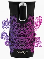 Kubki termiczne - Kubek termiczny Contigo West Loop Mini 300ml - Glamour - Czarny Metalik - miniaturka - grafika 1