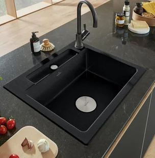 Villeroy & Boch Siluet 60 S Flat RW Stone White 33462FRW - Zlewozmywaki - miniaturka - grafika 2