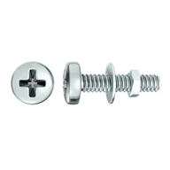 Śruby i nakrętki - Standers Śruba walcowa z rowkiem 30 mm stal ocynk 3 x 10 mm 30 szt. - miniaturka - grafika 1