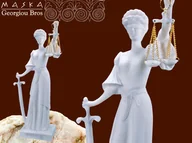 Figurki dekoracyjne - Figura - Temida -alabaster grecki - miniaturka - grafika 1