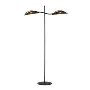 Lampy stojące - Emibig LOTUS LP2 BLACK/GOLD 1106/LP2 lampa podłogowa oryginalny Design abażury 1106/LP2 - miniaturka - grafika 1