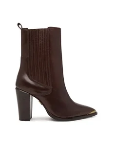 Bronx Botki New American 34322-V 3784 Brązowy - Botki damskie - miniaturka - grafika 1