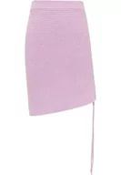 Spódnice - LEOMIA Damska spódnica dzianinowa 11119384-LE02, jasnofioletowa, XS/S, jasnoliliowy, XS-S - miniaturka - grafika 1