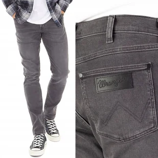 Wrangler LARSTON SLIM TAPERED Alter Ego SZARY DżINS W30 L34 - Spodnie męskie - miniaturka - grafika 1