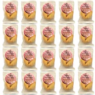 Desery dla dzieci - D&D FUN COOKIES / Ciasteczko z wróżbą z naklejką okrągłą RED  "Urodzinowe ciasteczko" 20 sztuk 120g - miniaturka - grafika 1
