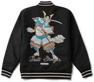 Kurtki męskie - kurtka męska PRIMITIVE SAMURAI STADIUM JACKET Black - miniaturka - grafika 1