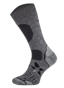 Classic BLACK PEAK Wełna Merino Wytrzymałe, trekkingowe i na co dzień, wersja grubsza - Szary 47-50 - Skarpetki męskie - miniaturka - grafika 1