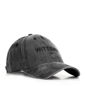 Czapki damskie - Męska czapka z daszkiem i logo szara - miniaturka - grafika 1