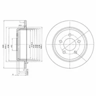 Tarcze hamulcowe - Tarcza hamulcowa DELPHI BG3073 - miniaturka - grafika 1