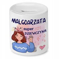 Skarbonki - Skarbonka 330 ml Dla Małgorzaty Córki Dziecka z Nadrukiem ze Zdjęciem - miniaturka - grafika 1