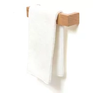 Wieszaki łazienkowe - Uchwyt ścienny na ręczniki z drewna dębowego Wireworks Mezza, dł. 28 cm - miniaturka - grafika 1