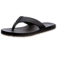 Klapki i japonki męskie - Klapki męskie Quiksilver Carver Nubuk japonki czarne-43 - miniaturka - grafika 1