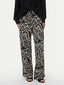 Spodnie damskie - Vero Moda Spodnie materiałowe Friga 10339389 Beżowy Wide Leg - miniaturka - grafika 1