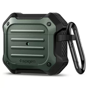 Apple SPIGEN Etui na słuchawki SPIGEN Tough Armor Airpods 3 Zielono-Czarny - Akcesoria do słuchawek - miniaturka - grafika 1