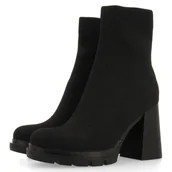 Botki damskie - GIOSEPPO Sennett, Niskie botki damskie z koronkami, Czarny, 37 EU - miniaturka - grafika 1