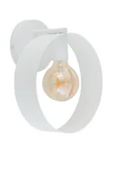 Lampy ścienne - Sigma Nowoczesny kinkiet do biura i domu HAPPY E27 60W szer. 25cm biały 32306 - miniaturka - grafika 1