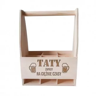 Taty Zapasy Na Ciężkie Czasy - Drewniane Nosidło Z Grawerem - Pozostałe akcesoria barmańskie - miniaturka - grafika 1