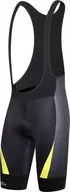 Spodenki rowerowe - Shiver Bibshorts black # yellow fluo - M - miniaturka - grafika 1