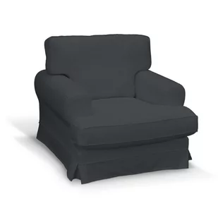 Dekoria pl pl Pokrowiec na fotel Ekeskog grafitowy welwet Fotel Ekeskog Ingrid 737-705-43 - Pokrowce na meble - miniaturka - grafika 1