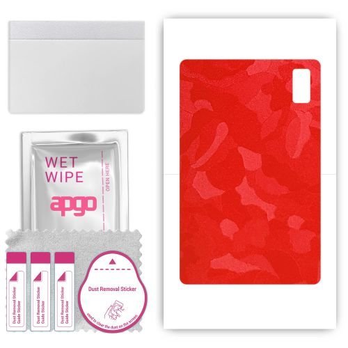 folia naklejka skórka strukturalna na TYŁ do HTC A101 - Moro Camo Czerwony - apgo SKINS