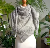 Apaszki i szaliki damskie - Delikatna Chusta Bandama z Cekinami - miniaturka - grafika 1