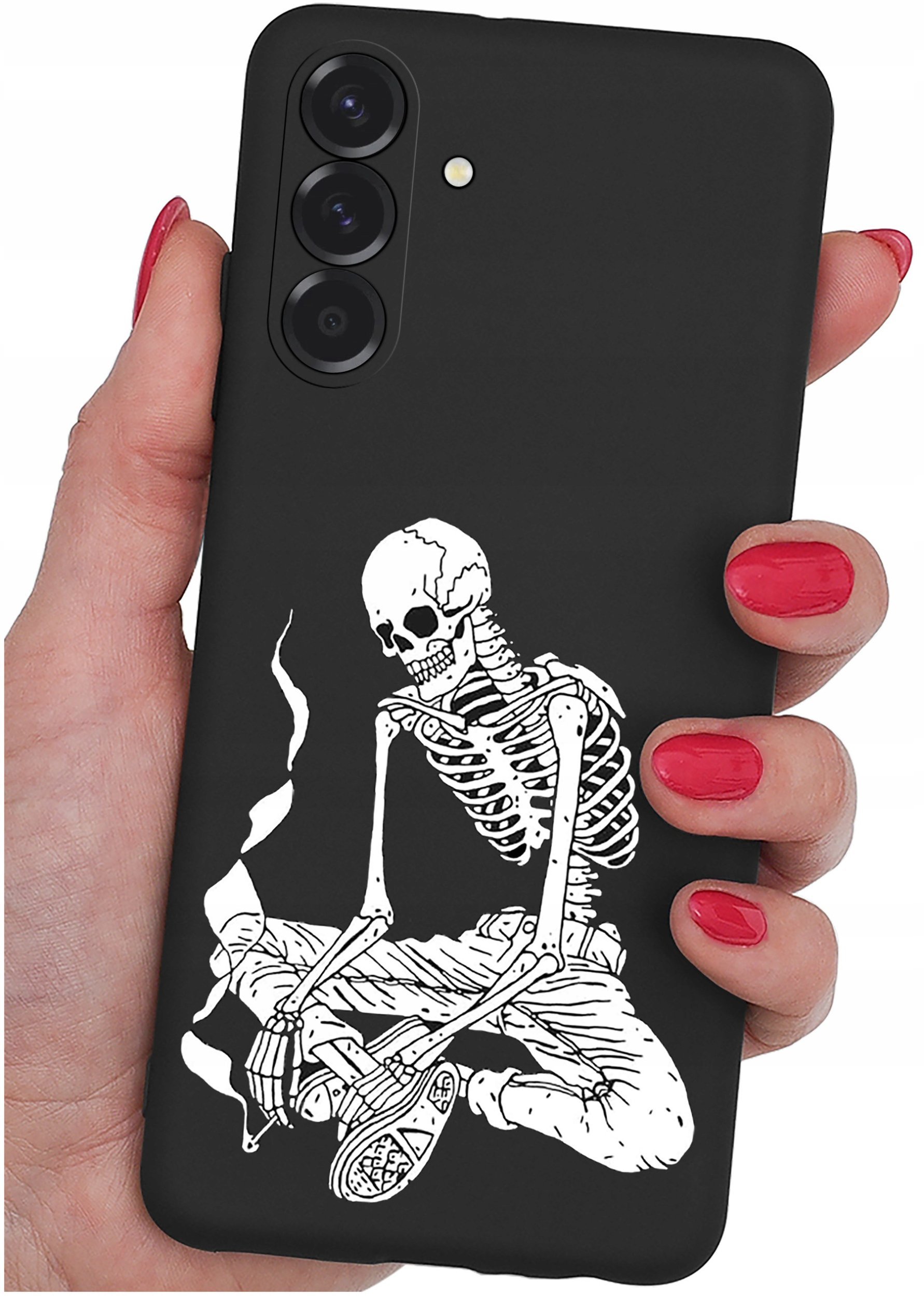 ETUI do Samsung A56 5G WZORY SILIKONOWE MATT CASE + SZKŁO 9H