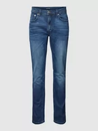 Spodnie męskie - Jeansy o kroju regular tapered fit z 5 kieszeniami model ‘BELFORT’ - miniaturka - grafika 1