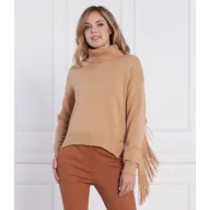 Swetry damskie - GUESS Sweter LEONIE | Relaxed fit | z dodatkiem wełny - miniaturka - grafika 1