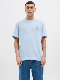 Jack & Jones Koszulka w kolorze błękitnym - Koszulki męskie - miniaturka - grafika 1