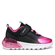 Buty dla dziewczynek - Sneakersy Geox J Activart Illuminus J56LZA 02A9J C0922 D Czarny - miniaturka - grafika 1