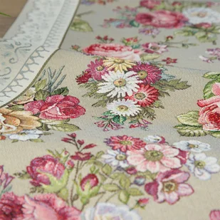 Obrus 140 x 180 Dekoracyjny Gobelinowy 1175 Oliwka - Obrusy i serwetki - miniaturka - grafika 6