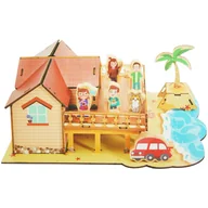 Puzzle - Domek na plaży trójwymiarowe drewniane puzzle 3D DIY - miniaturka - grafika 1