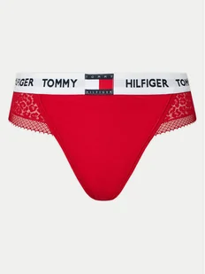 Tommy Hilfiger Stringi UW0UW05619 Czerwony - Majtki damskie - miniaturka - grafika 1