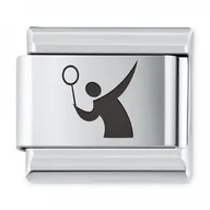 Charmsy - Murrano ITALIAN CHARMS Symbole Sportowe Tenis Ziemny IH-218 - miniaturka - grafika 1