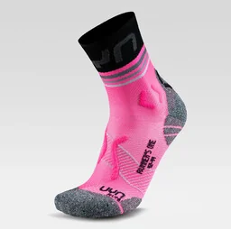 Skarpety UYN WOMAN RUNNER''S ONE SHORT SOCKS Pink Fluo - Skarpetki i podkolanówki sportowe - miniaturka - grafika 1